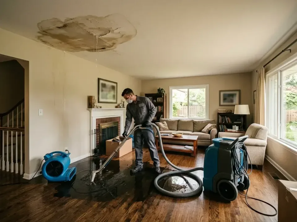 attic-pipe-burst-ceiling-drip-008 — frequently asked questions, Water Damage Restoration & Carpet Care in Romulus, MI